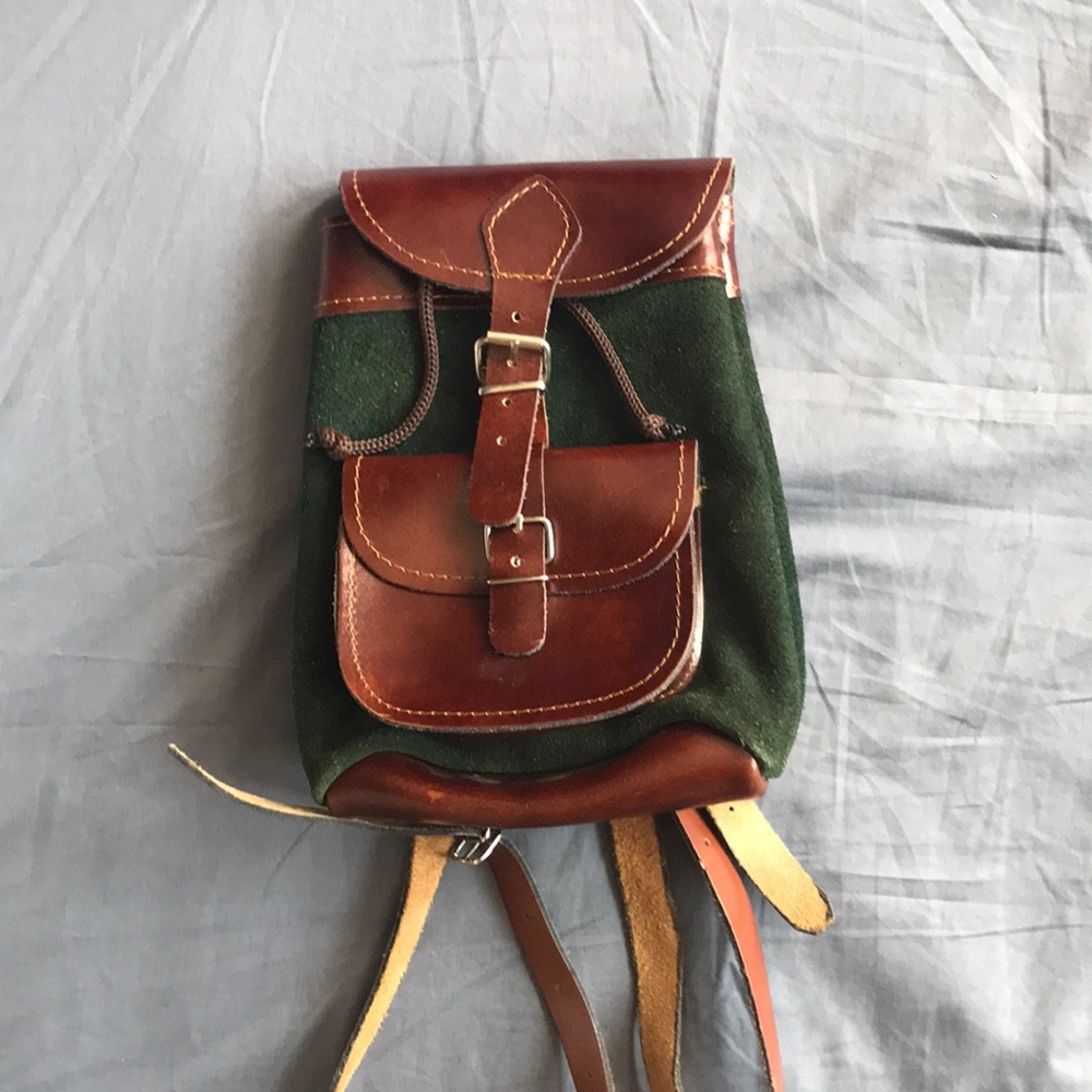 Small Authentic Leather Backpack